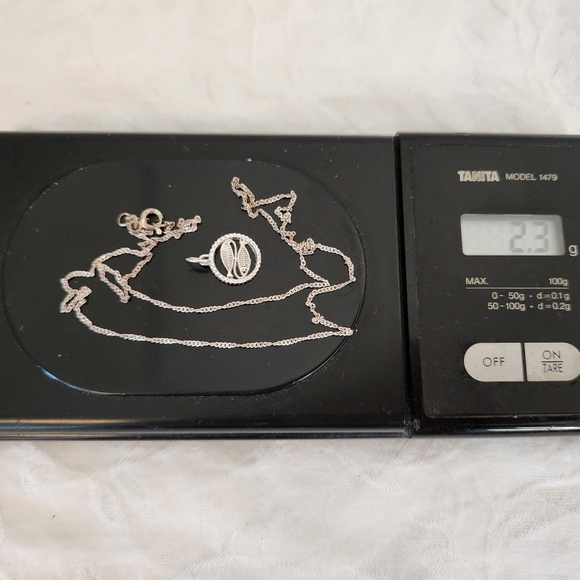 Vintage Pisces Sterling Silver Necklace - Picture 11 of 11